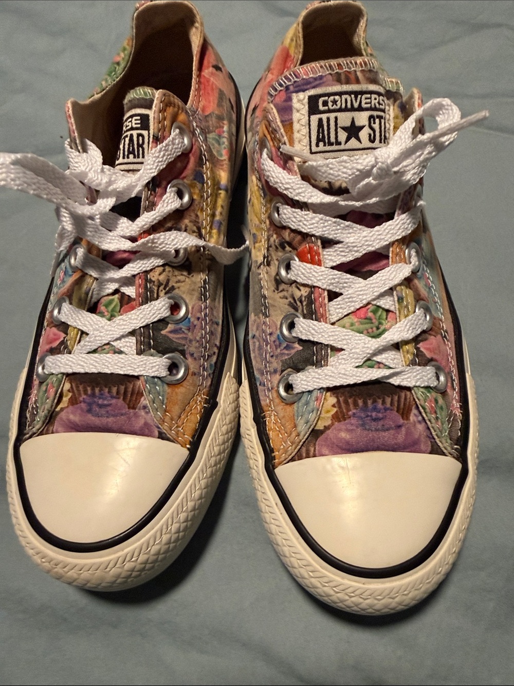 Converse Multicolor cupcake Low Top Sneakers with White Accents